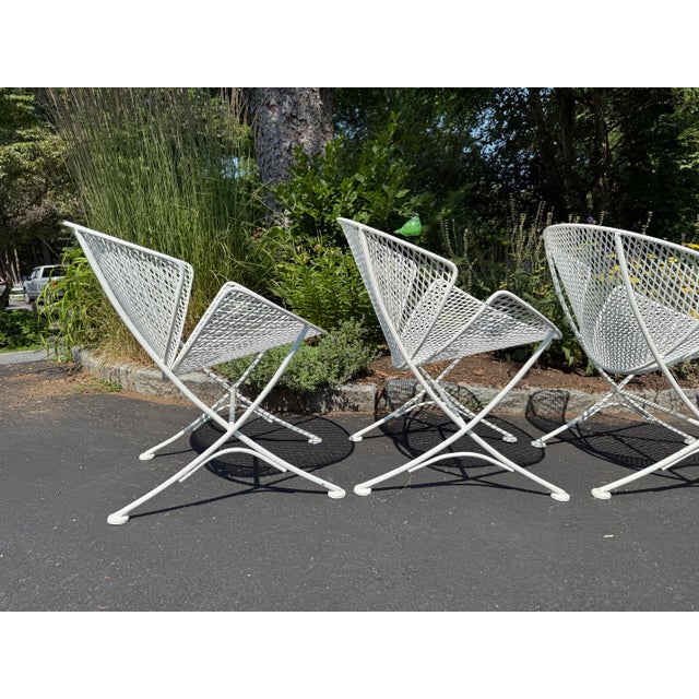Metal 1960’s Clam Chairs by Maurizio Tempestini for Salterini, Attributed - Set of 4 For Sale - Image 7 of 12