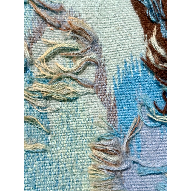 Abraham Rattner, Abraham Rattner Large Expressionist Hand Woven Israeli Aubusson Wool Tapestry, c.1950's For Sale - Image 10 of 13