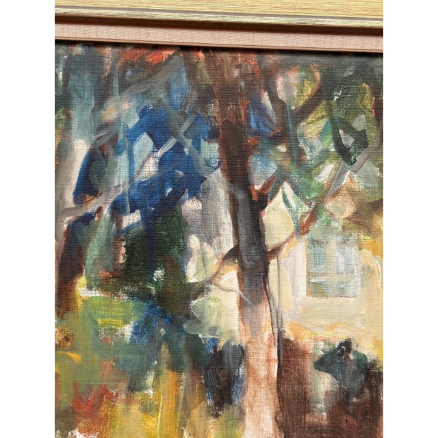 Pia Hesselmark‑Campbell, Neighbor's House, 1960s, Oil on Canvas, Framed For Sale - Image 12 of 18