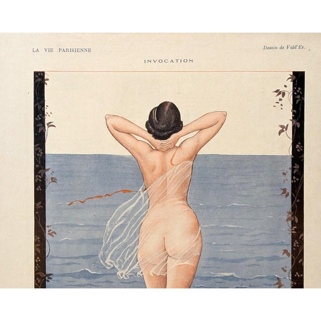This is an original magazine print from 1923. NOT A REPRINT! Publication: La Vie Parisienne Issue: August 1, 1925...