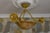 French Neoclassical Style Amber Alabaster and Frosted Glass Chandelier, 1920 For Sale - Image 11 of 18