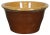 Antique Handmade Brown & Orange Cache Pot Planter Mixing Serving Salad Bowl For Sale - Image 11 of 11