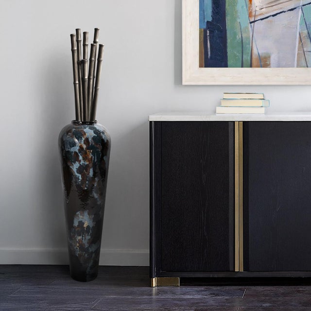 Oceanique Iron Torpedo Vase- Tall For Sale - Image 10 of 10