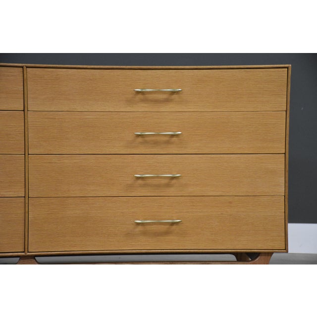 RWAY 1960s Refinished Oak Long Dresser by Rway Furniture For Sale - Image 4 of 10