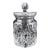 1950s Unmarked Large Cut Crystal Biscuit Jar With Lid For Sale