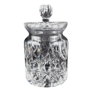 1950s Unmarked Large Cut Crystal Biscuit Jar With Lid