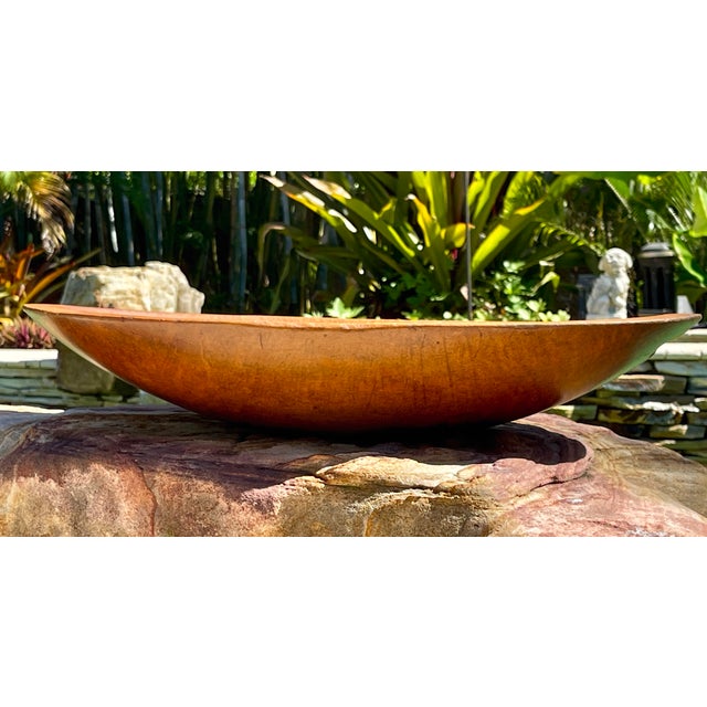 Antique Wooden Dough Bowl For Sale - Image 4 of 6