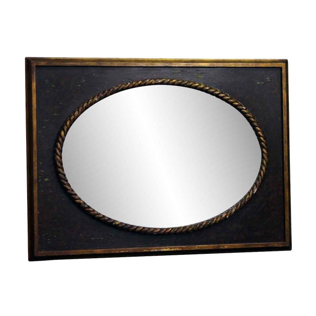 Oval Decorative Mirror With Rectangular Frame Chairish
