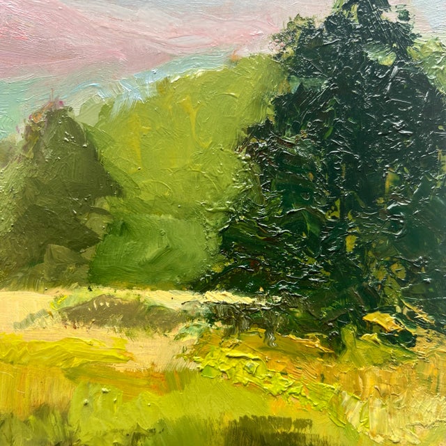Traditional No Shade of Green, Original Oil Painting by Julia Lawing For Sale - Image 3 of 9