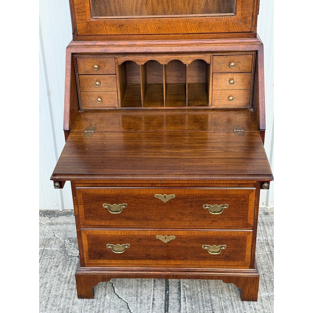 Wood Vintage Henredon 18th Century Portfolio Secretary Desk For Sale - Image 7 of 12