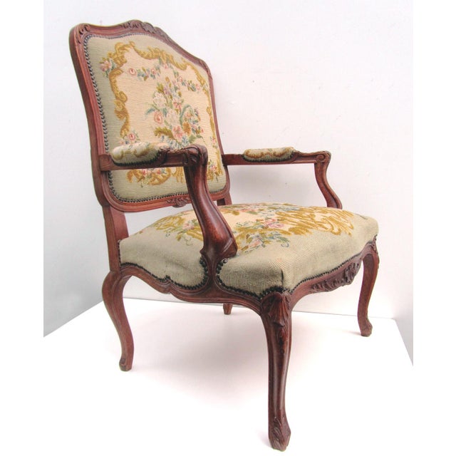 Antique Louis XV Armchair, 1700s For Sale - Image 5 of 14