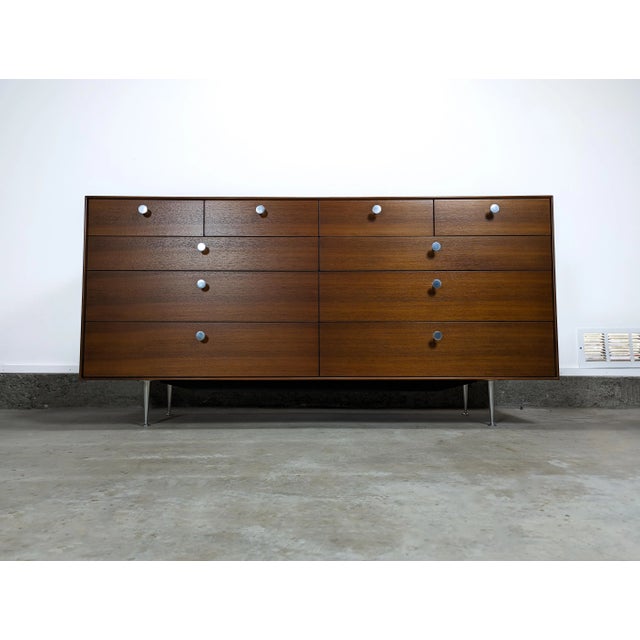 1950s Nelson "Thin Edge" Walnut Dresser for Herman Miller a