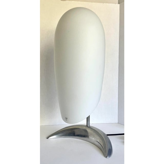 1970s Vetri Murano Italian Glass and Chrome "Floating" Modern Lamp For Sale In Los Angeles - Image 6 of 13