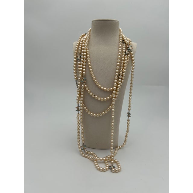 Chanel Chanel Multi-row Pearl Necklace 2005 For Sale - Image 4 of 11