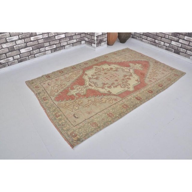 1950s Authentic Handwoven Oushak Rug For Sale In Phoenix - Image 6 of 10