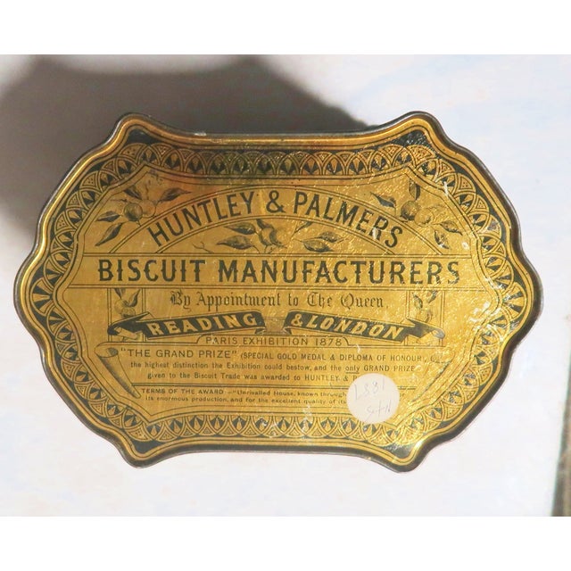 1878 Paris Exhibition - Huntley & Palmers "The Grand Prize" Gold Medal & Diploma of Honour - Hinged Lidded Biscuit Tin c.1887 For Sale - Image 9 of 14