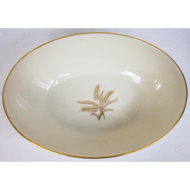 1960s Lenox China Wheat Pattern Oval Serving Dish Chairish