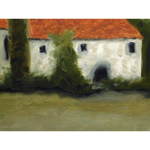 White James Thorpe Tuscan Home Hand Signed Acrylic Landscape Painting on Paper For Sale - Image 8 of 8