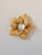 Vintage Flower Wall Sconces in Beige Painted Metal, France, 1970s, Set of 2 For Sale - Image 6 of 7