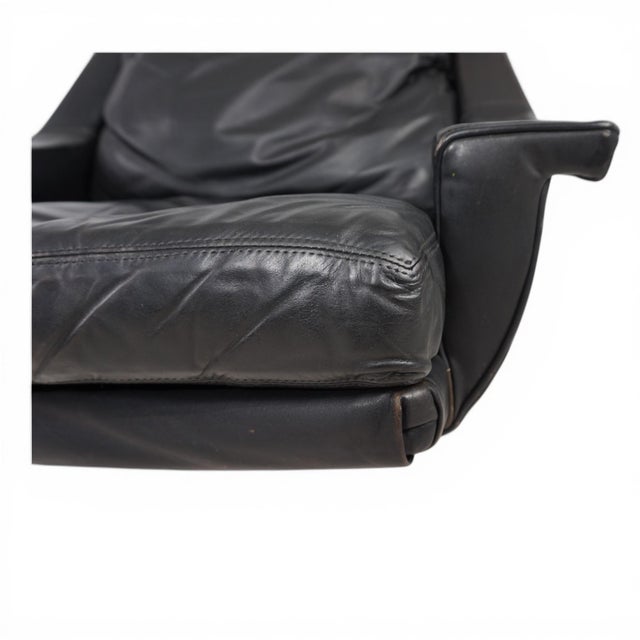 ESA 802 Lounge Chair in Black Leather from Werner Langenfeld, 1970s For Sale - Image 16 of 18