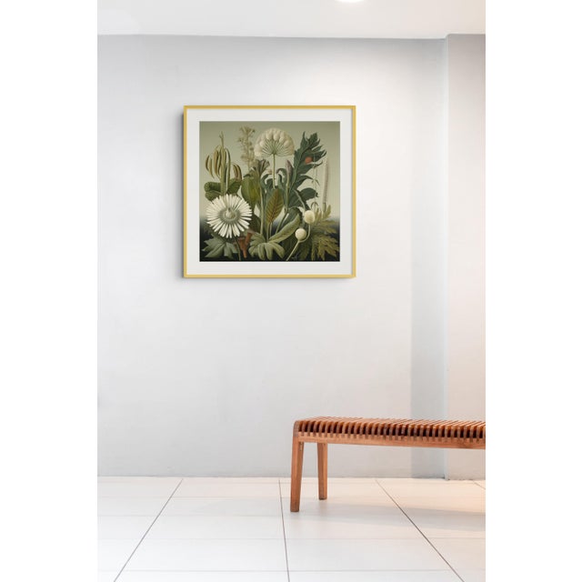 Dark Green Antique Botanical Garden Study No. 17 - Natural History Fine Art Print For Sale - Image 4 of 4