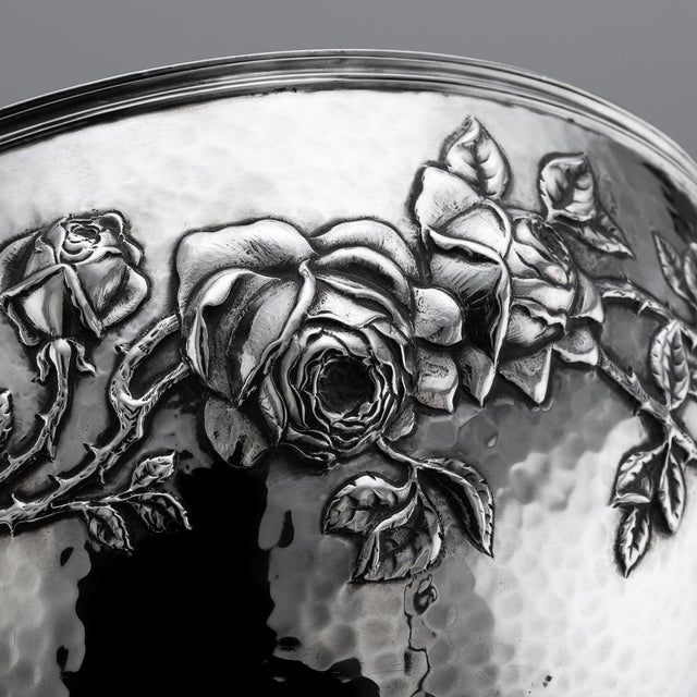 Antique Scottish Silver Rose Bowl, 1909 For Sale - Image 12 of 18