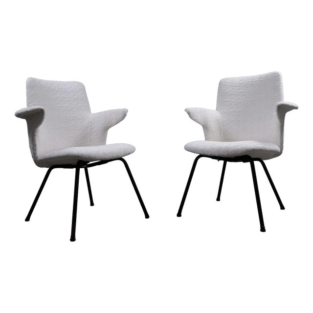 Set of DU20 Armchairs, Mario Rinaldi for Rima, 1950s For Sale