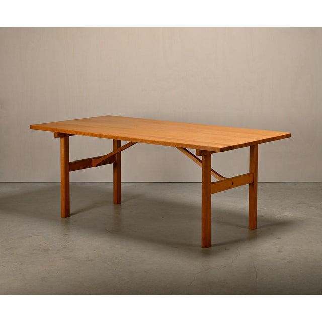 Vintage Danish Oak Dining Table by Børge Mogensen, 1960s For Sale - Image 6 of 18