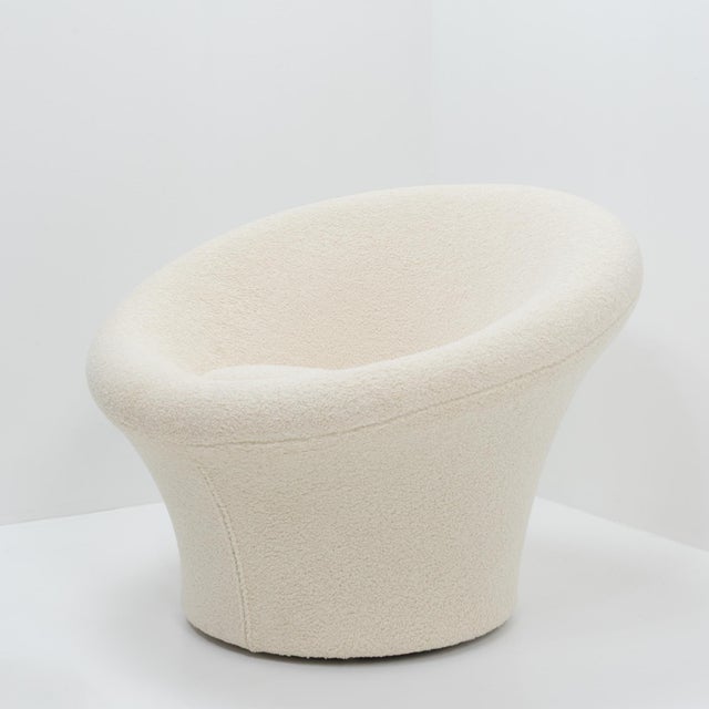 Cream Set of Vintage Mushroom Lounge Chair and Ottoman by Pierre Paulin for Artifort, 1990s For Sale - Image 8 of 13