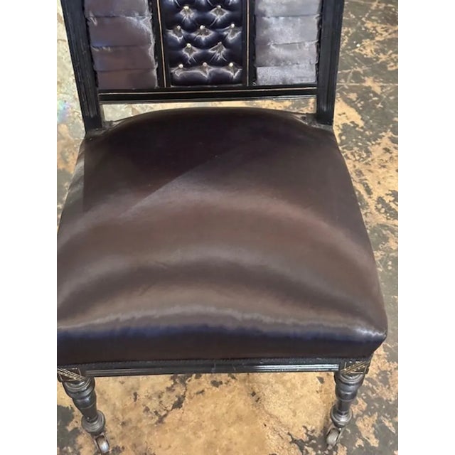 Traditional Early 20th Century Chinese Lacquered Chair For Sale - Image 3 of 6