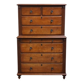 Durham Furniture Saville Row Collection Solid Cherry Early American 39" Chest on Chest 980-157 For Sale