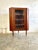 Danish Modern Teak Corner Glass Curio Cabinet or Bar For Sale In Miami - Image 6 of 10