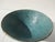Teal Teal Blue Glazed Art Bowl Circa 1990s For Sale - Image 8 of 8