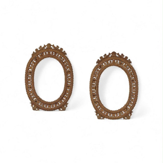 Large Vintage Decorated Wooden Frame, 1940s For Sale - Image 6 of 6
