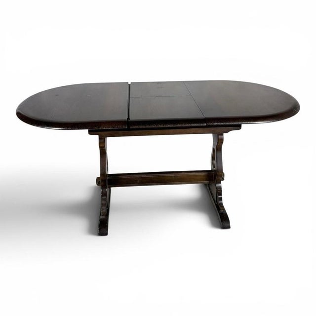 Vintage Oak Extending Dining Table For Sale - Image 4 of 10