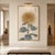 Paper Golden Mum by Hasegawa, Vintage Japanese Botanical Art Print, 36" X 54" For Sale - Image 7 of 11