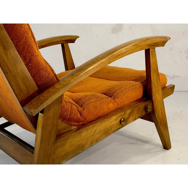 1950s French Armchair by Guy Besnard for Free-Span, 1950s For Sale - Image 5 of 14