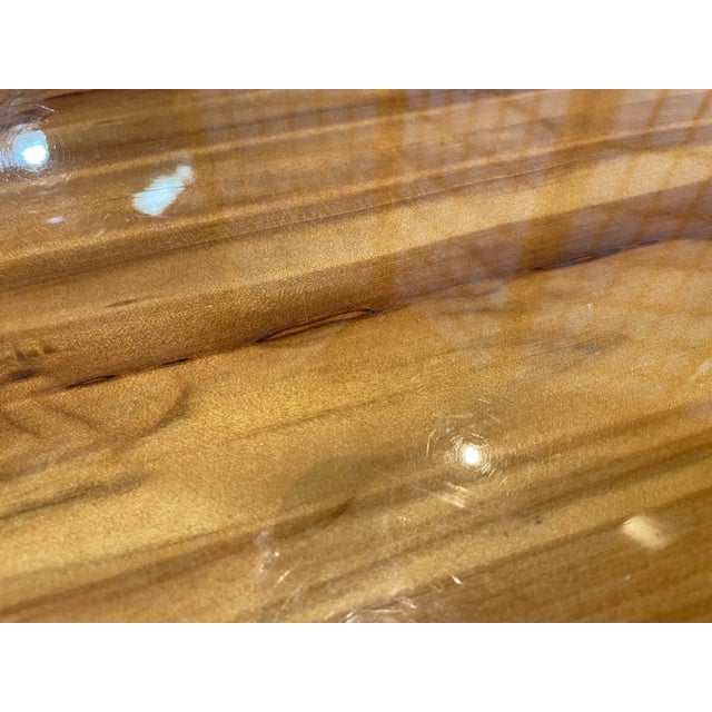 Early 21st Century Decca Modern Round Side Table With Chrome Tripod Base For Sale - Image 5 of 8