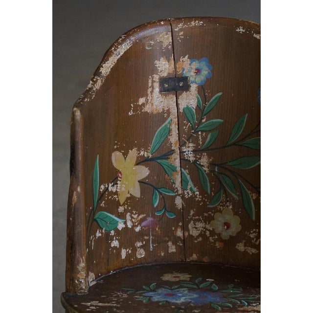 Swedish Folk Art Stump Chairs, 1890s, Set of 2 For Sale - Image 14 of 18