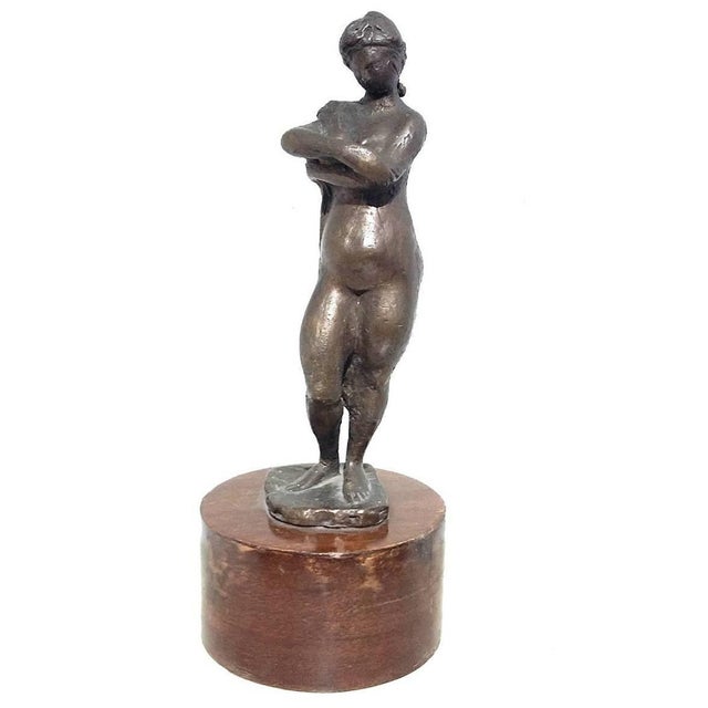 Figura Femminile Bronze Sculpture by Giuseppe Mazzullo, 1944 For Sale - Image 6 of 6