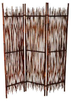 Italian Rattan Partition Room Divider Screen, 1900s