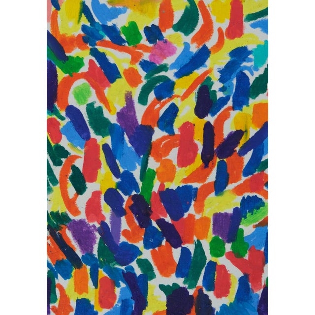 Modern Françoise Galle, Chromatic Rhythms, Pastel For Sale - Image 3 of 8