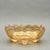 Mid-Century Modern Vintage Jeannette Glass “Floragold Louisa” Marigold Carnival Glass Footed Candy Dish For Sale - Image 3 of 8