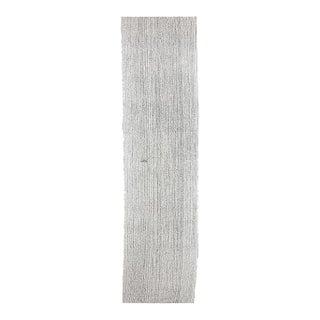 Light Gray Vintage Modern Kilim Runner For Sale