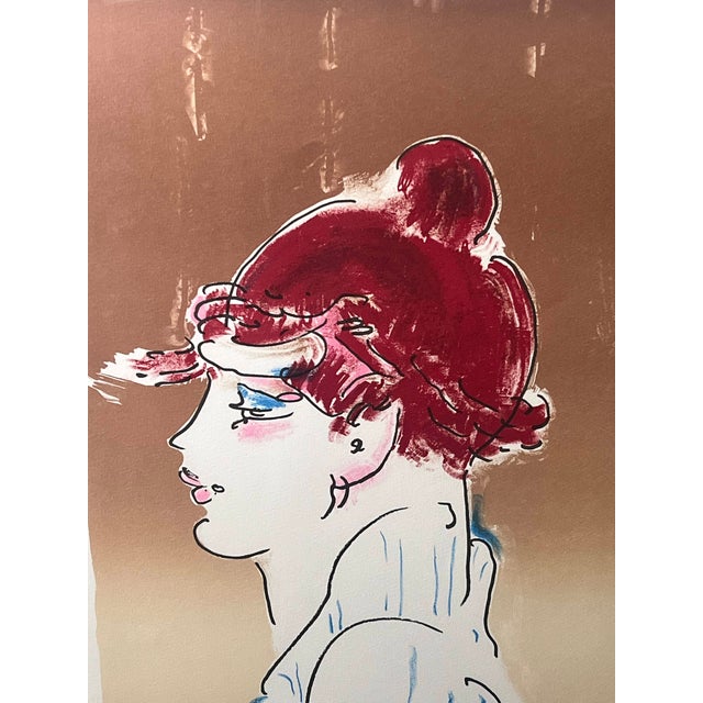 Peter Max Color Silkscreen Girl From Ibiza Hand Signed , Numbered & Framed 1981 For Sale - Image 9 of 12