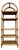 Vintage Coastal Style Arched Rattan Etagere/ Bookcase in the McGuire's Manner. Circa 1970s. For Sale