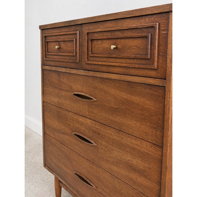 Broyhill Vintage Broyhill Sculptra Highboy For Sale - Image 4 of 4