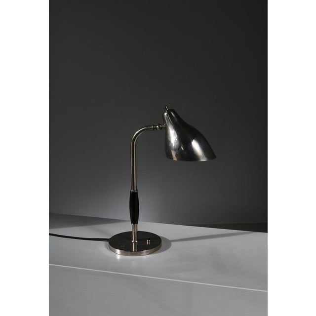 Rare table lamp designed by Vilhelm Lauritzen and manufactured by LYFA, Copenhagen in the 1940s. The lamp is made from...