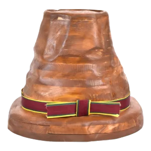 1970s Vintage Handmade Carved Tyrolean Hat Shaped Box