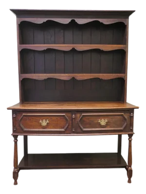 Victorian Welsh Gothic Country Oak Dresser, 1890